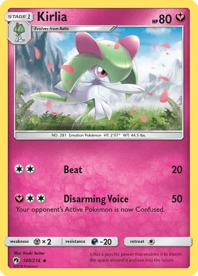 Kirlia SM - Lost Thunder Pokemon card