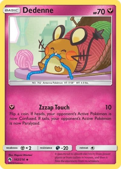 Dedenne (142) SM - Lost Thunder Pokemon card