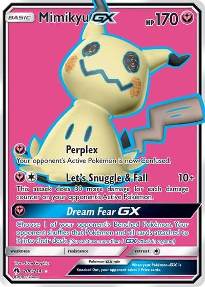 Mimikyu GX (Full Art) SM - Lost Thunder Pokemon card