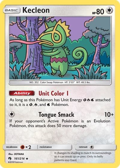 Kecleon (161) SM - Lost Thunder Pokemon card
