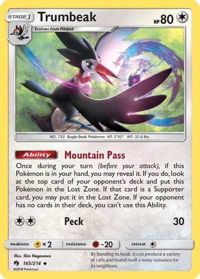 Trumbeak SM - Lost Thunder Pokemon card
