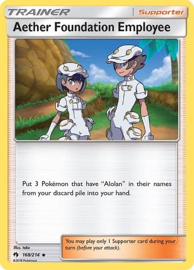 Aether Foundation Employee SM - Lost Thunder Pokemon card