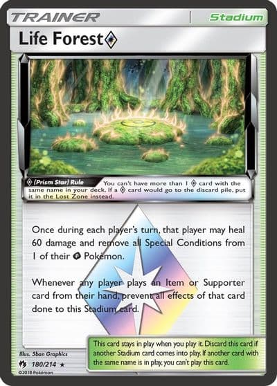 Life Forest Prism Star SM - Lost Thunder Pokemon card