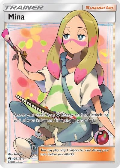 Mina (Full Art) SM - Lost Thunder Pokemon card