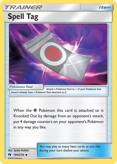 Spell Tag SM - Lost Thunder Pokemon card