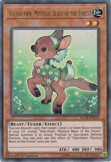 Valerifawn Mystical Beast of the Forest Advent Calendar 2018 Yu-Gi-Oh! card