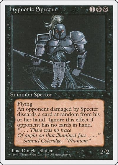 Hypnotic Specter Fourth Edition Magic card
