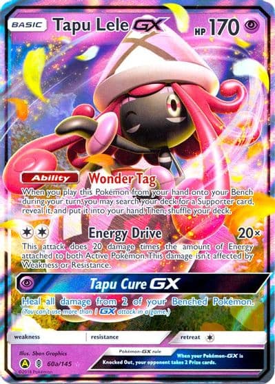Tapu Lele GX - 60a/145 Alternate Art Promos Pokemon card
