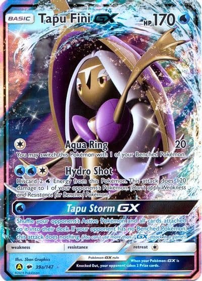 Tapu Fini GX - 39a/147 Alternate Art Promos Pokemon card