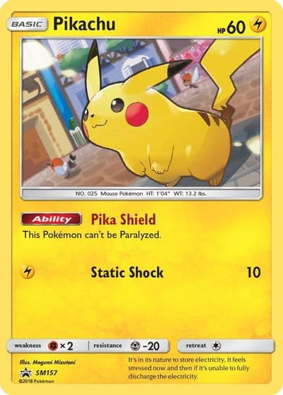 Pikachu - SM157 SM Promos Pokemon card