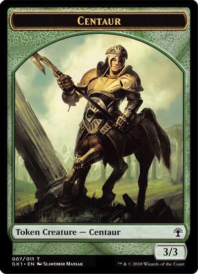 Centaur 007 Elemental 010 Double Sided Token Guilds of Ravnica: Guild Kits Magic card