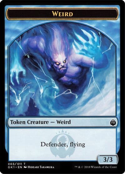 Weird Goblin Double Sided Token Guilds of Ravnica: Guild Kits Magic card