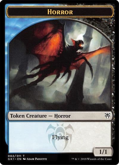 Horror Copy Double Sided Token Guilds of Ravnica: Guild Kits Magic card