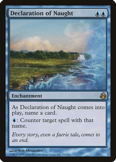 Declaration of Naught Morningtide Magic card