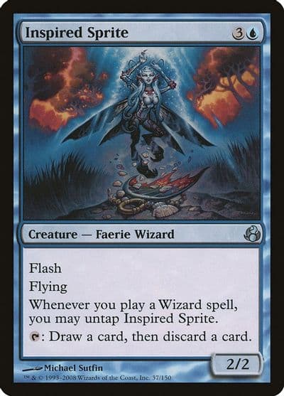 Inspired Sprite Morningtide Magic card