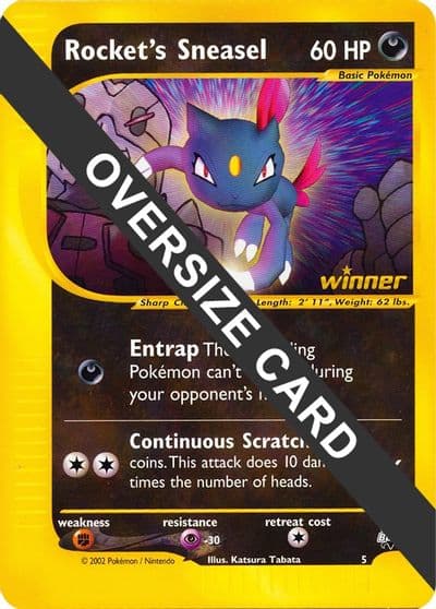 Rocket's Sneasel - 5 Jumbo Cards Pokemon card