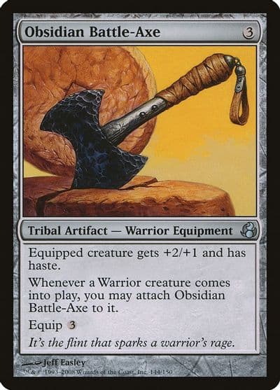 Obsidian Battle Axe Morningtide Magic card