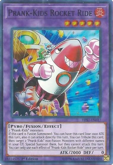 Prank Kids Rocket Ride Hidden Summoners Yu-Gi-Oh! card