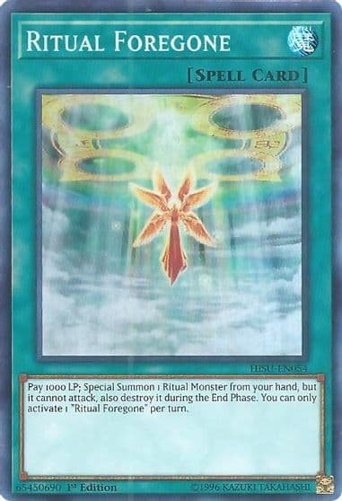 Ritual Foregone Hidden Summoners Yu-Gi-Oh! card