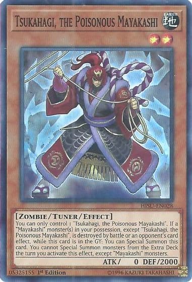 Tsukahagi the Poisonous Mayakashi Hidden Summoners Yu-Gi-Oh! card
