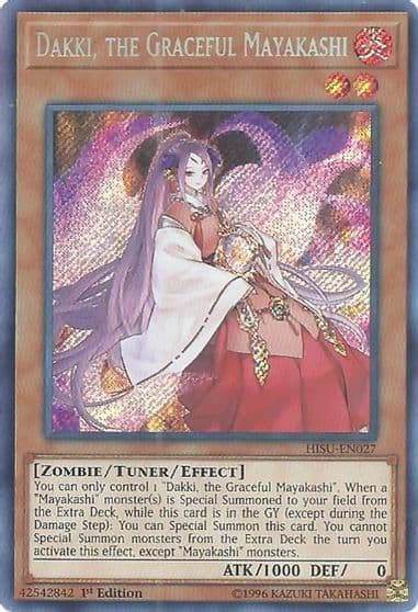 Dakki the Graceful Mayakashi Hidden Summoners Yu-Gi-Oh! card