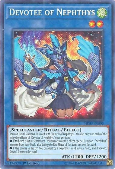 Devotee of Nephthys Hidden Summoners Yu-Gi-Oh! card