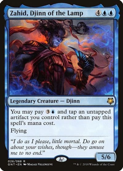 Zahid Djinn of the Lamp Magic Game Night Magic card