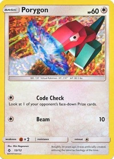Porygon McDonald's Promos 2018 Pokemon card