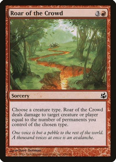 Roar of the Crowd Morningtide Magic card