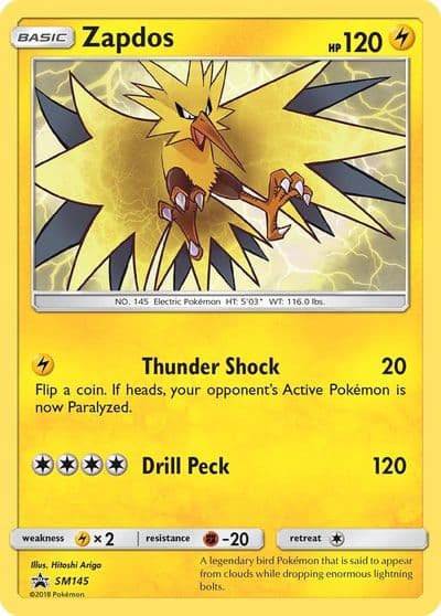Zapdos - SM145 SM Promos Pokemon card