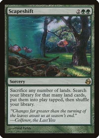 Scapeshift Morningtide Magic card