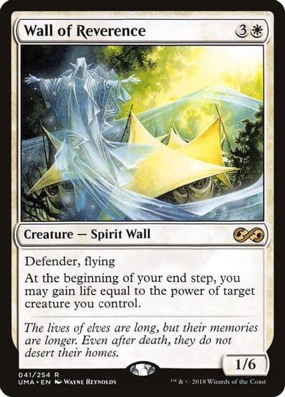 Wall of Reverence Ultimate Masters Magic card