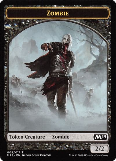 Zombie Goblin Double Sided Token Game Night Core Set 2019 Magic card