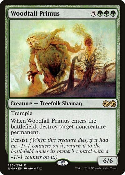 Woodfall Primus Ultimate Masters Magic card