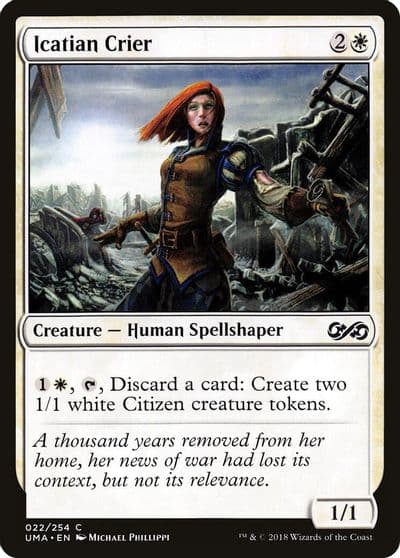Icatian Crier Ultimate Masters Magic card