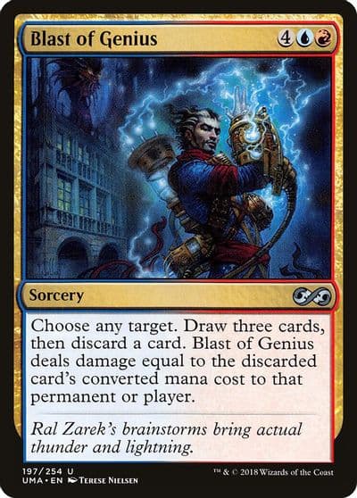 Blast of Genius Ultimate Masters Magic card