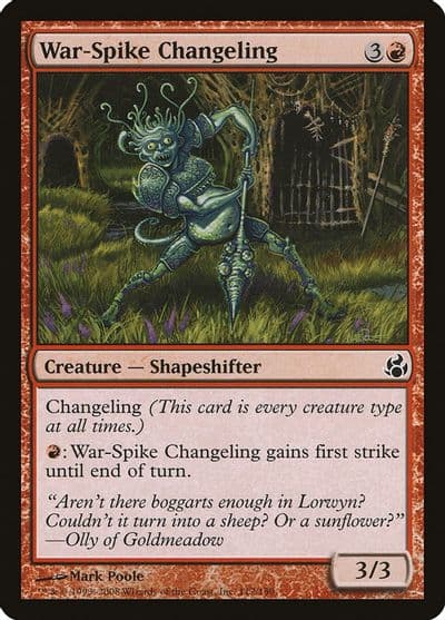 War Spike Changeling Morningtide Magic card