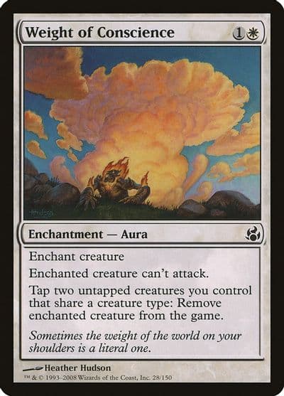 Weight of Conscience Morningtide Magic card
