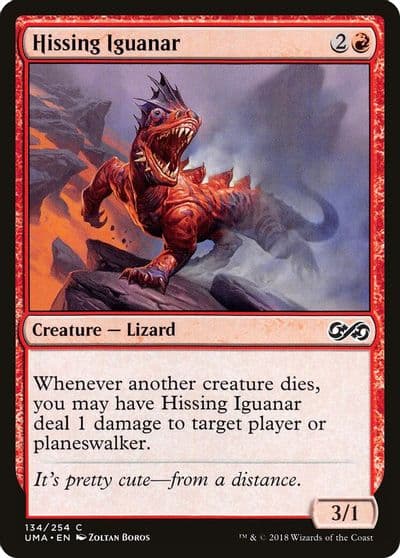 Hissing Iguanar Ultimate Masters Magic card