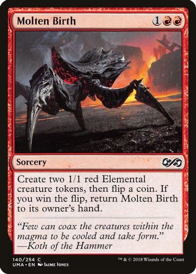 Molten Birth Ultimate Masters Magic card