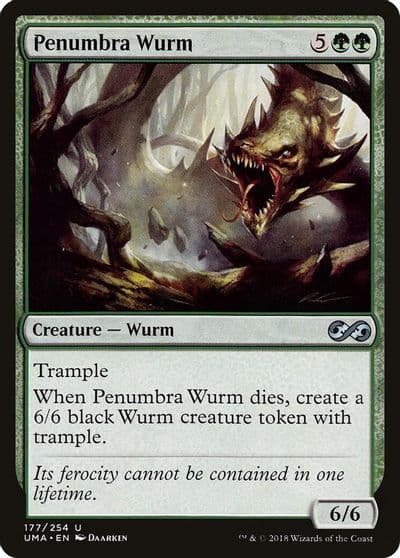 Penumbra Wurm Ultimate Masters Magic card