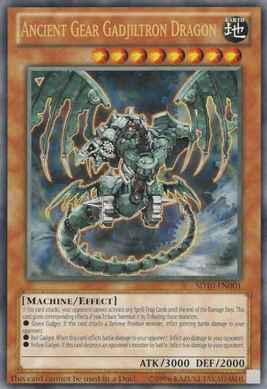 Ancient Gear Gadjiltron Dragon Oversized Machine Madness Yu-Gi-Oh! Value Boxes Yu-Gi-Oh! card