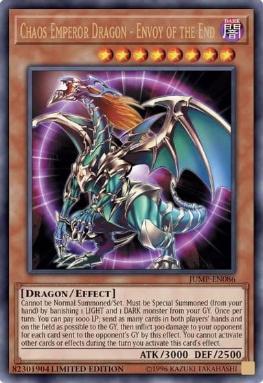 Chaos Emperor Dragon Envoy of the End Shonen Jump Magazine Promos Yu-Gi-Oh! card
