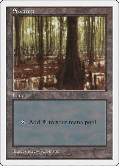 Swamp 439 Fifth Edition Magic card