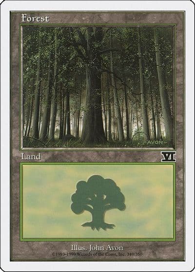 Forest 349 Classic Sixth Edition Magic card