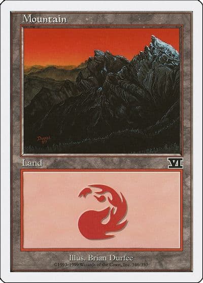 Mountain 346 Classic Sixth Edition Magic card
