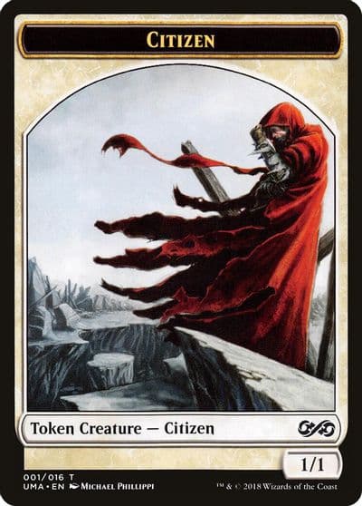 Citizen Token Ultimate Masters Magic card