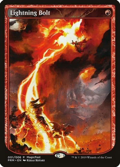Lightning Bolt MagicFest Cards Magic card