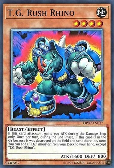TG Rush Rhino OTS Tournament Pack 9 Yu-Gi-Oh! card