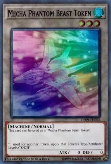 Token Mecha Phantom Beast C Megaraptor OTS Tournament Pack 9 Yu-Gi-Oh! card